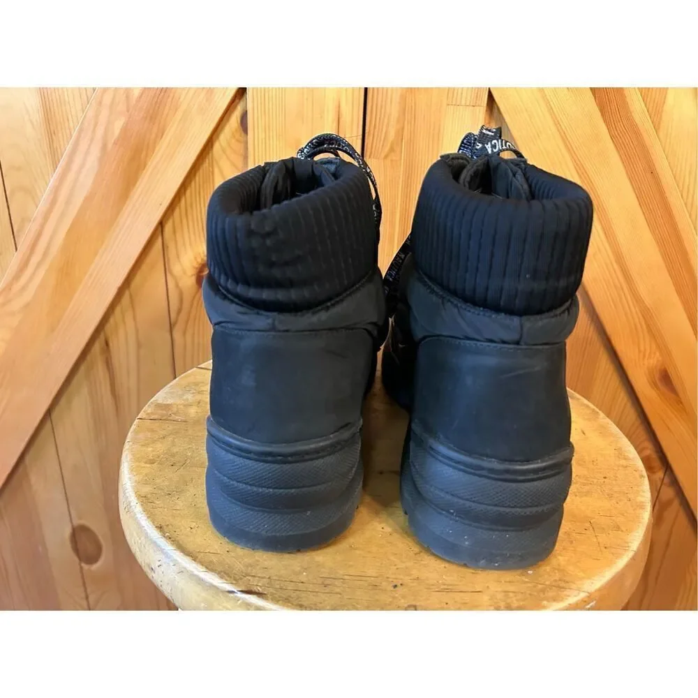Nautica Sabra Black Lace Up Ankle Boot size 9.5
